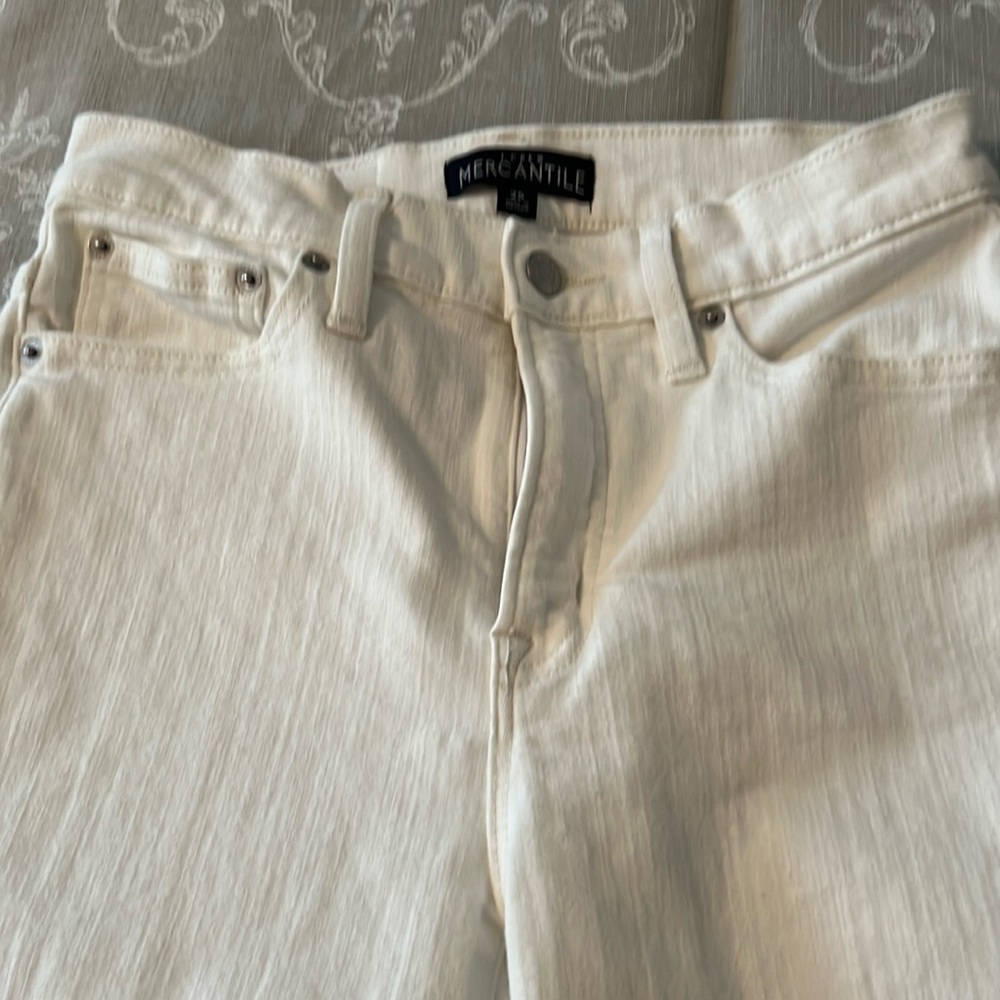 J. Crew Mercantile white stretch skinny jeans